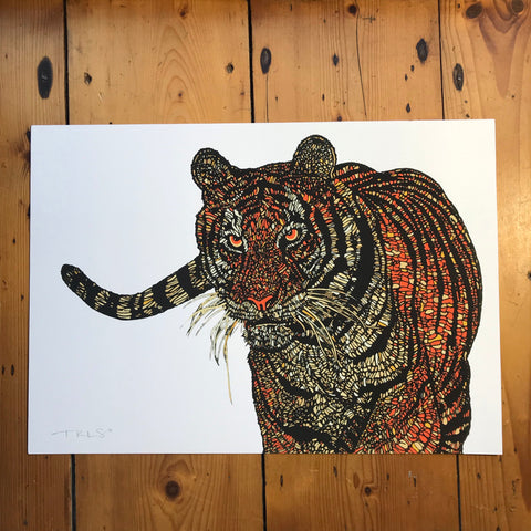 "Totem Tiger" Art Print